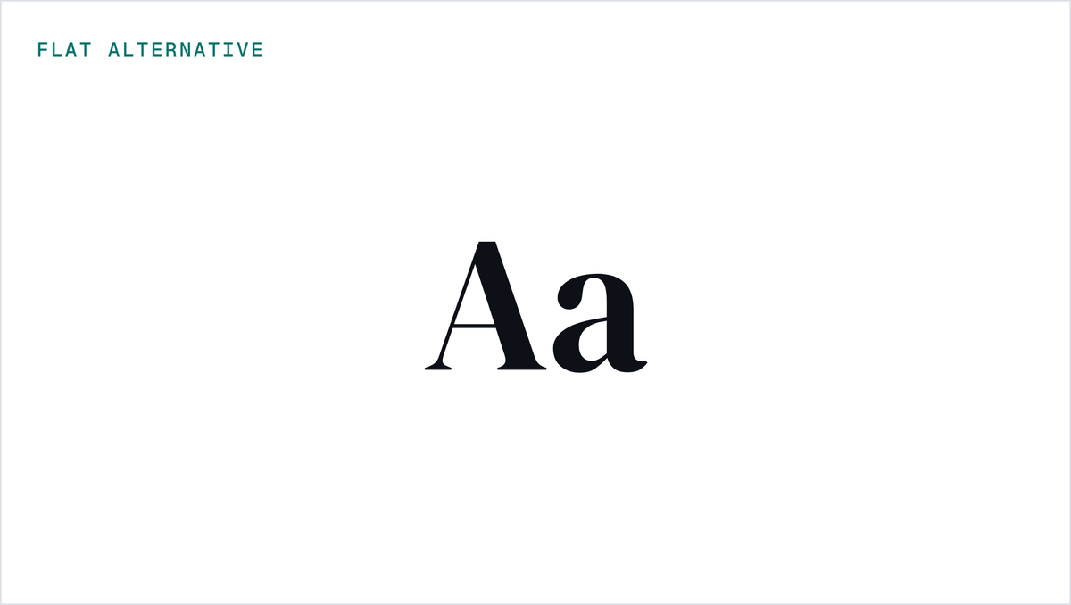 Illustrative study of flat vinyl lettering