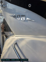 Finish preview: Mirror Silver (illustrative render of a dimensional model badge)