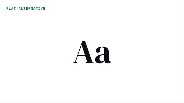 Illustrative study of flat vinyl lettering